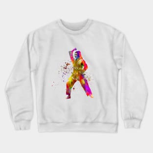 watercolor martial art Crewneck Sweatshirt